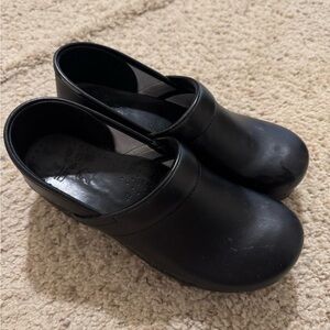 Dansko Black Slip-On Clogs